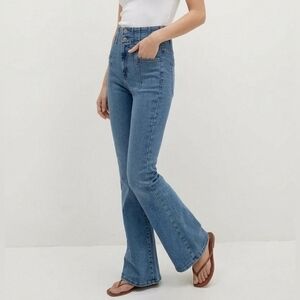 Free People We The Free Jayde Flare Jeans - Dark Wash 24